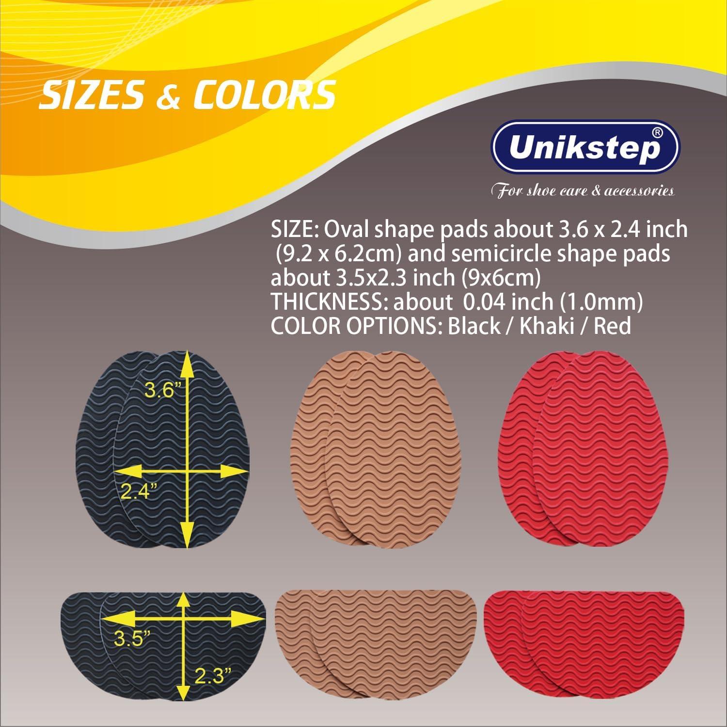 Almohadillas Antideslizantes UNIKSTEP 12 Piezas Goma Negra