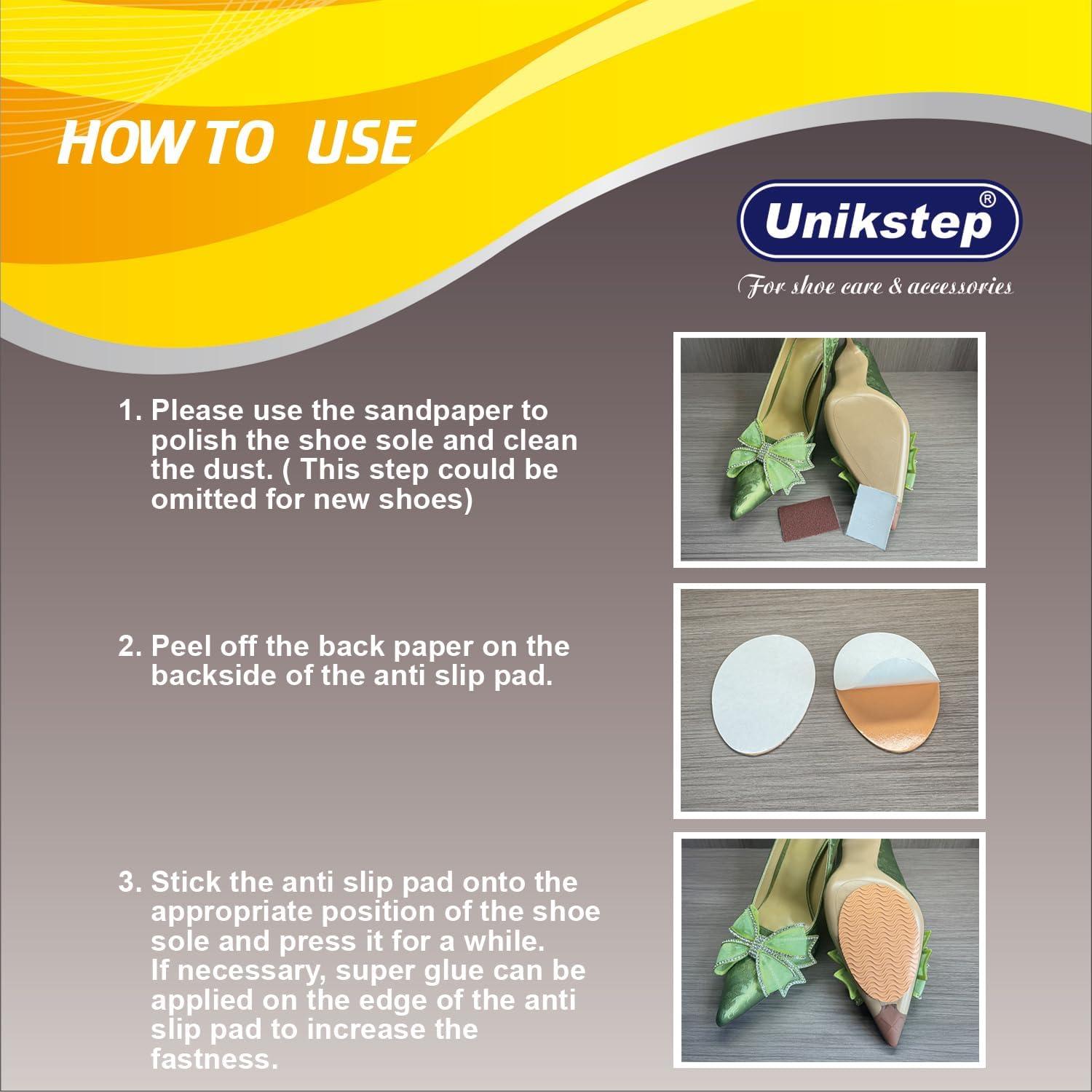 Almohadillas Antideslizantes UNIKSTEP 12 Piezas Goma Negra