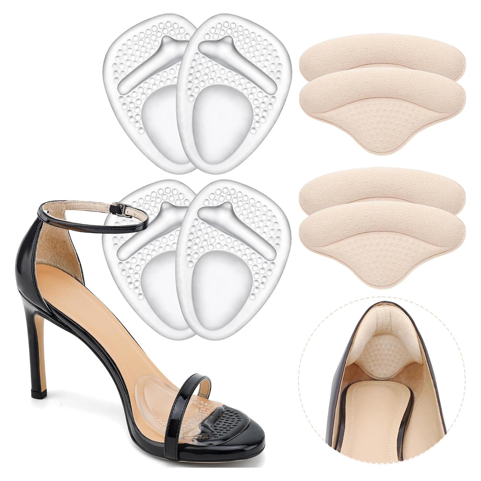 Cojines metatarsales y almohadillas para talón Comfowner - 4 pares