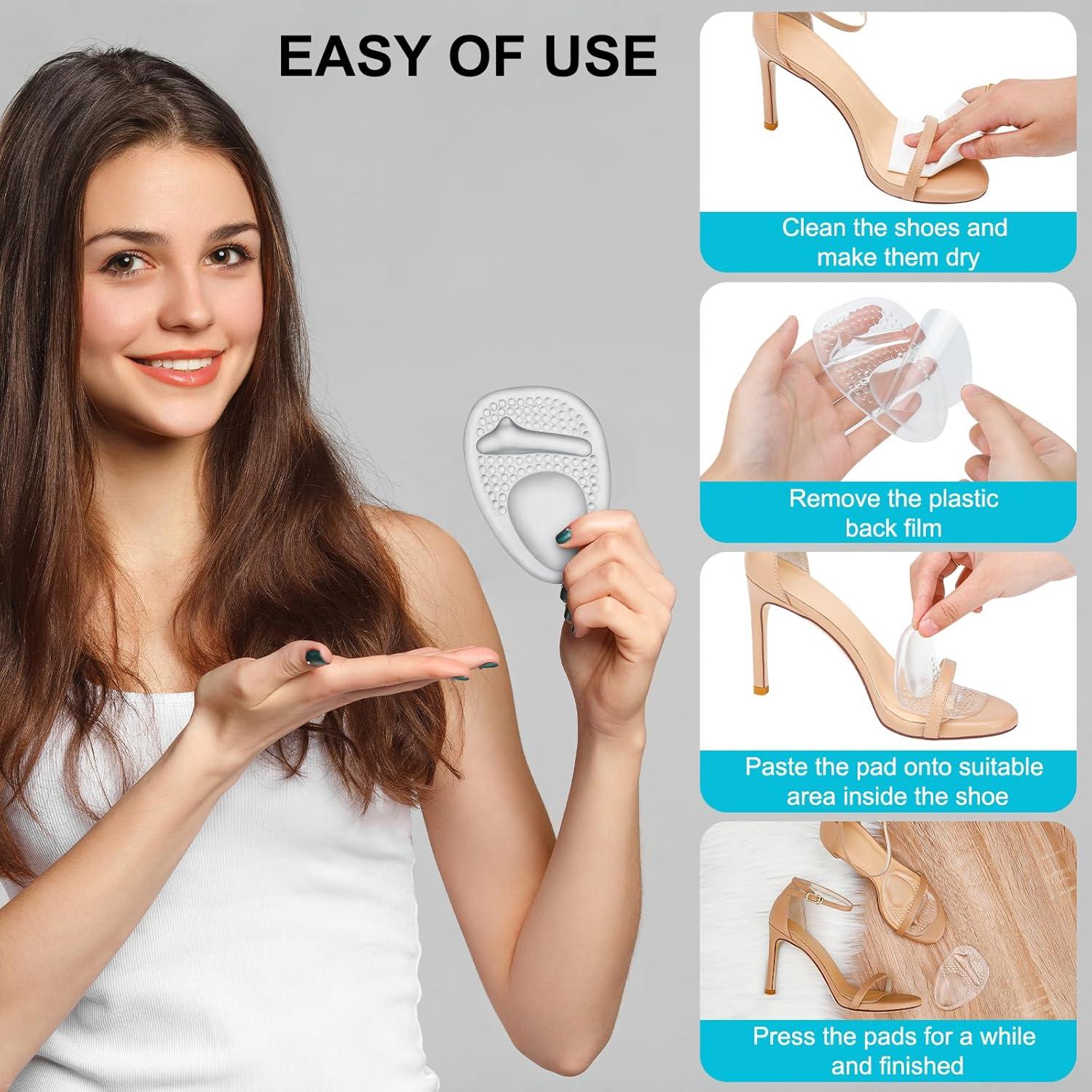 Cojines metatarsales y almohadillas para talón Comfowner - 4 pares