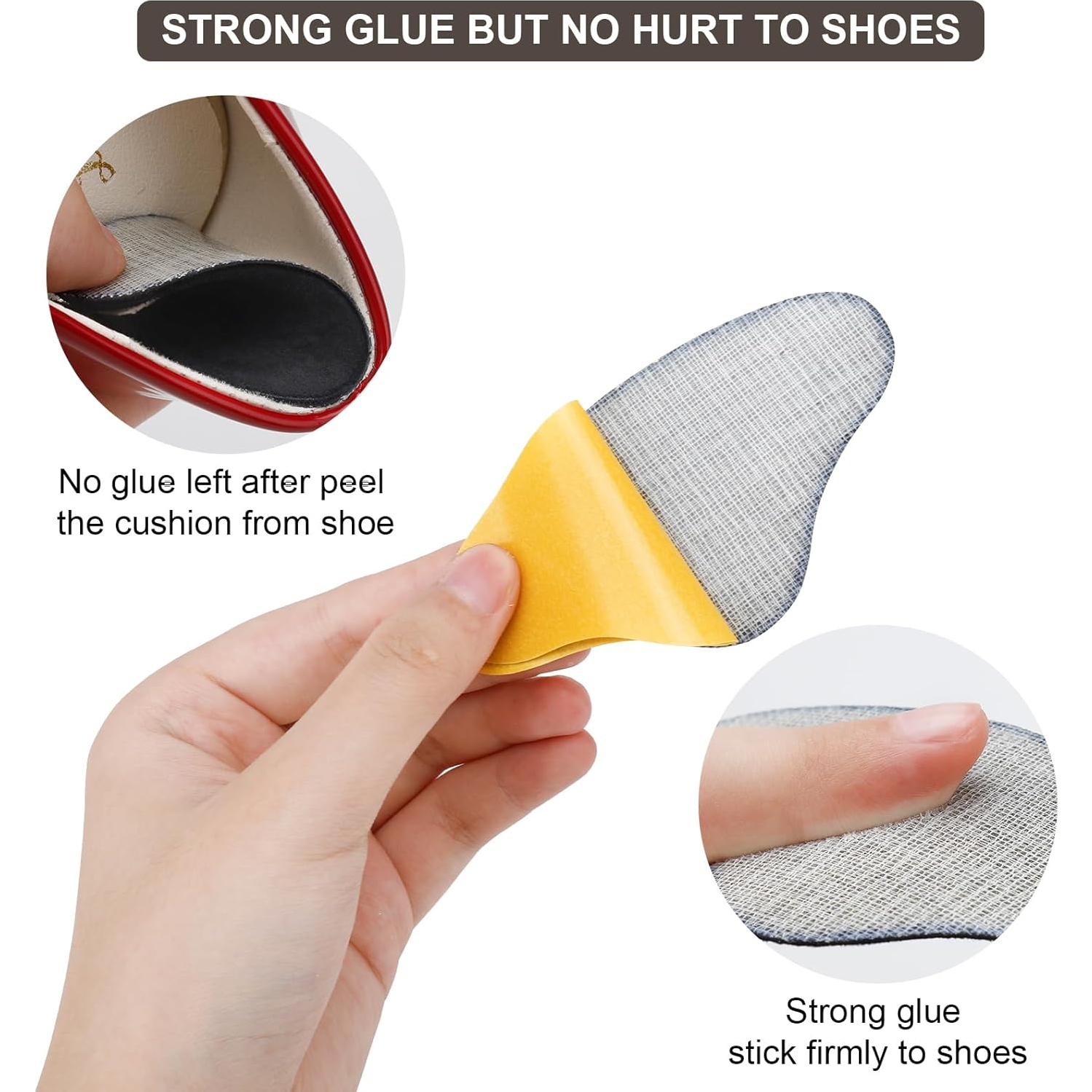 6 Pares Almohadillas para Talones Comfowner - Negro y Beige