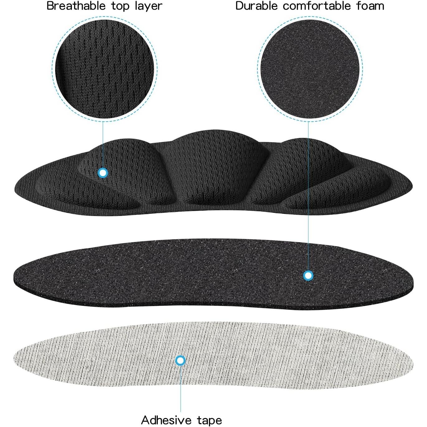 Almohadillas para Talón SUMBLIME - 6 Piezas Negras Antideslizantes