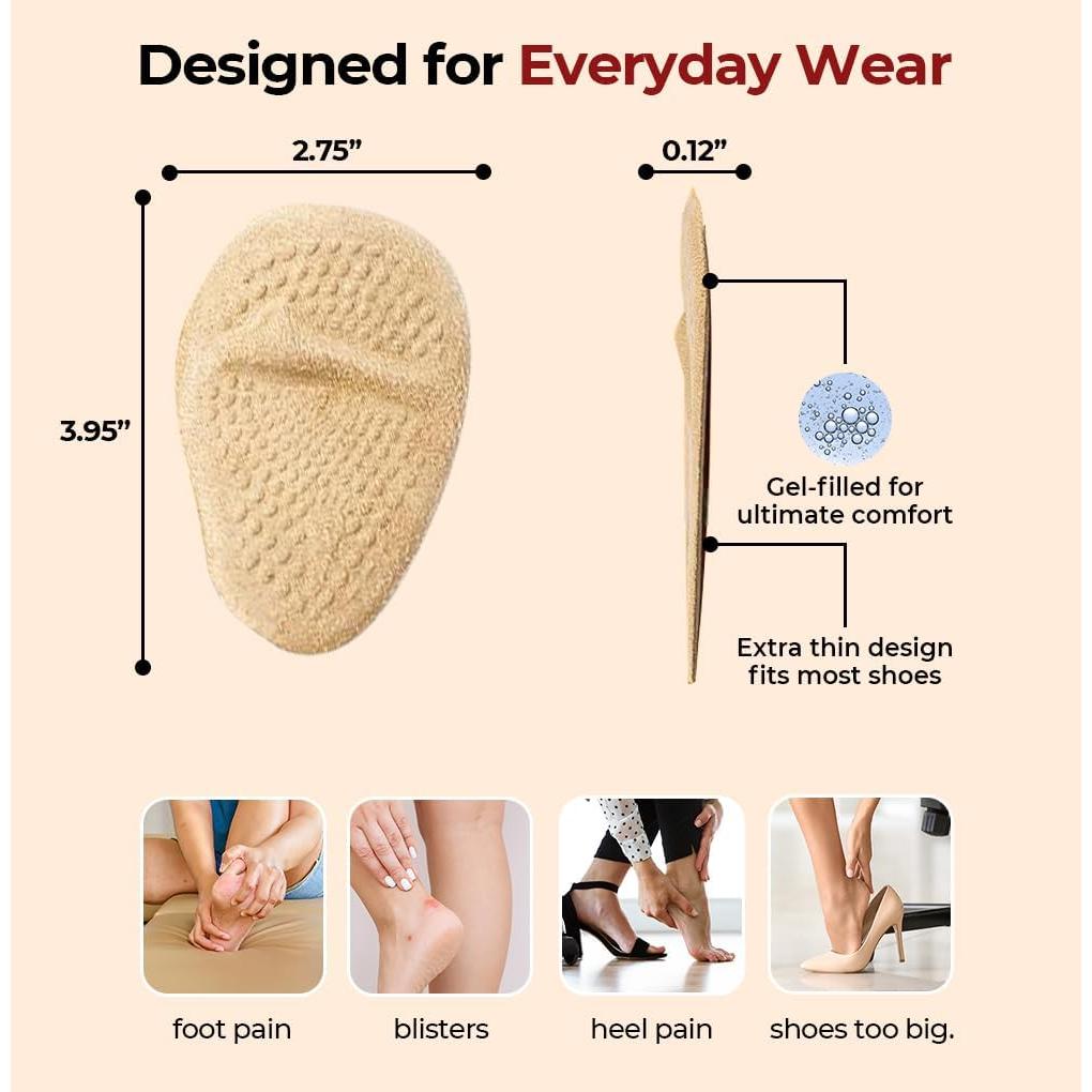 Cojines Metatarsales Monier para Tacones Altos - 2 Pares