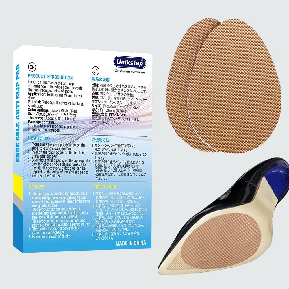 Almohadillas Antideslizantes Unikstep 5 Pares Goma Caqui