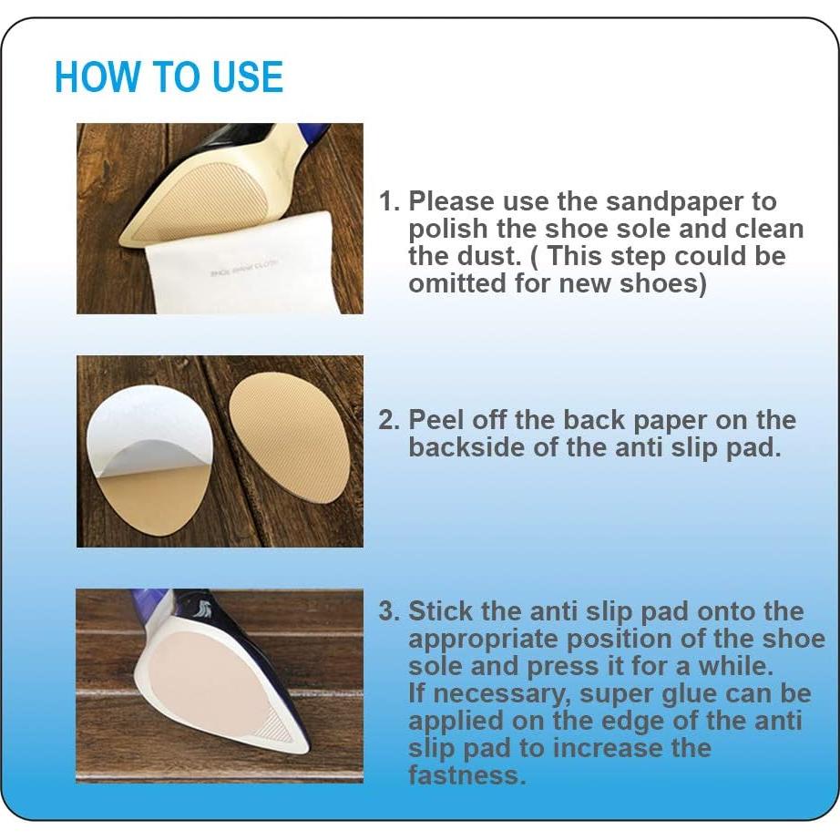 Almohadillas Antideslizantes Unikstep 5 Pares Goma Caqui