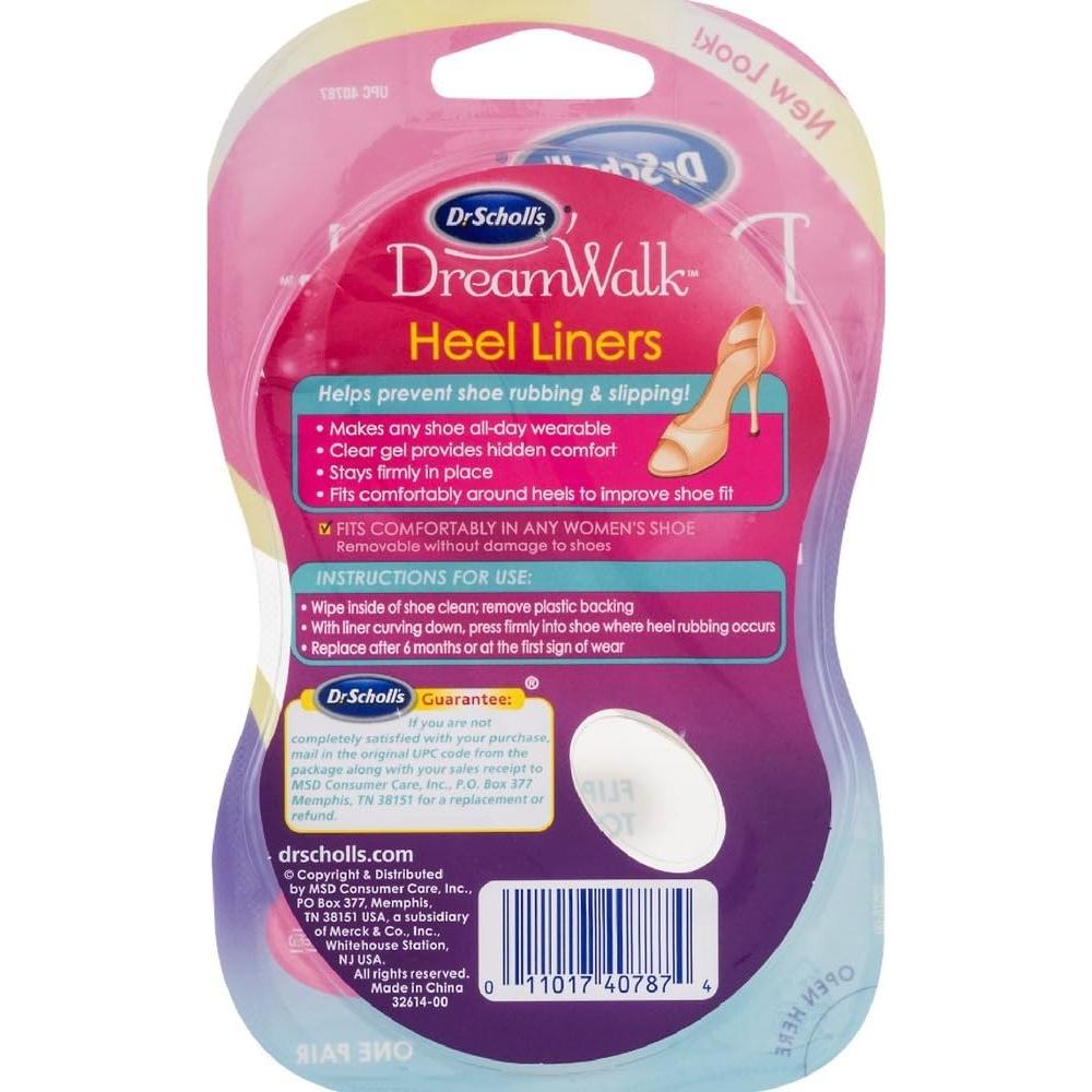 Forro de Gel Transparente para Talón Dr. Scholl's DreamWalk