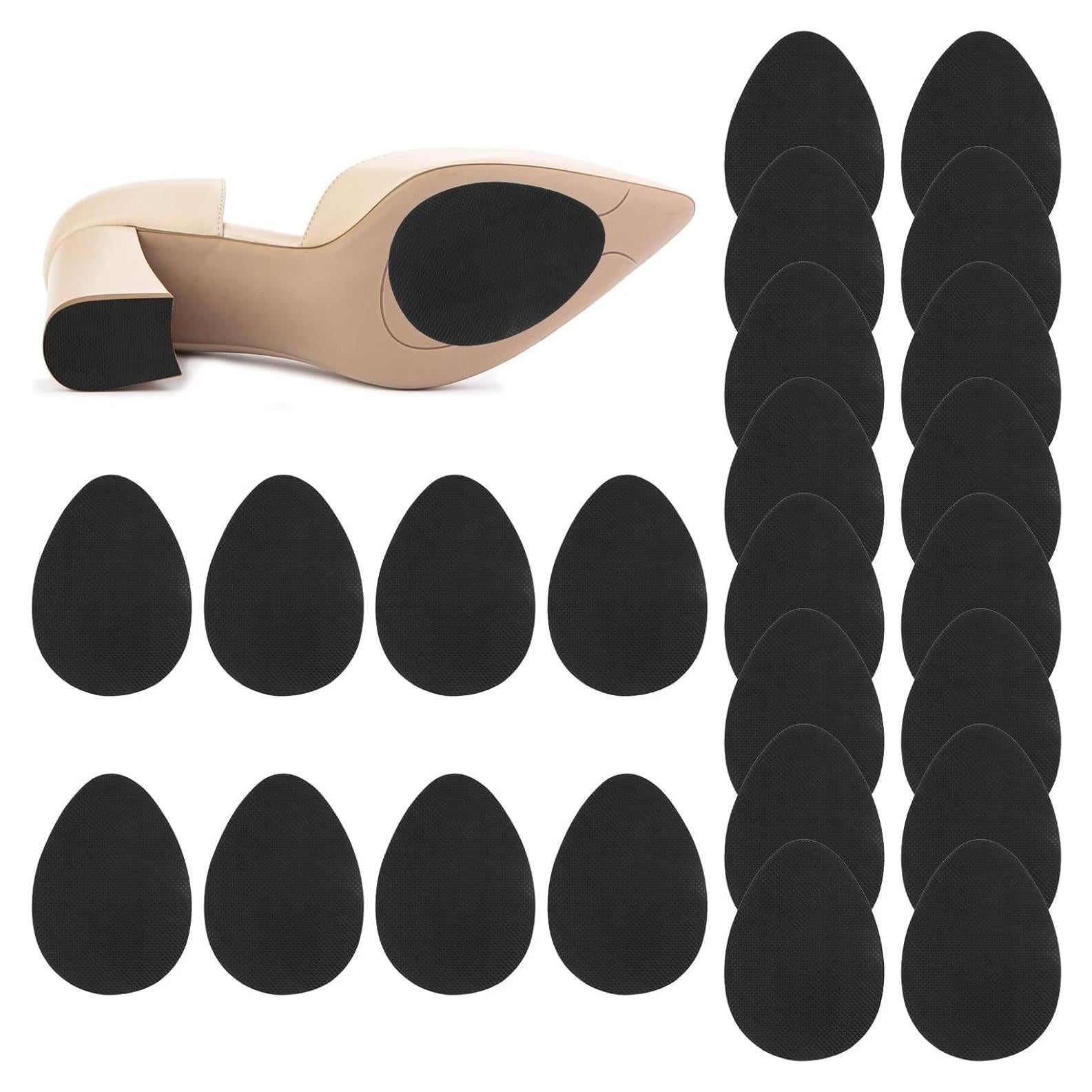 PEASUG 24 Almohadillas Antideslizantes para Zapatos - Negro