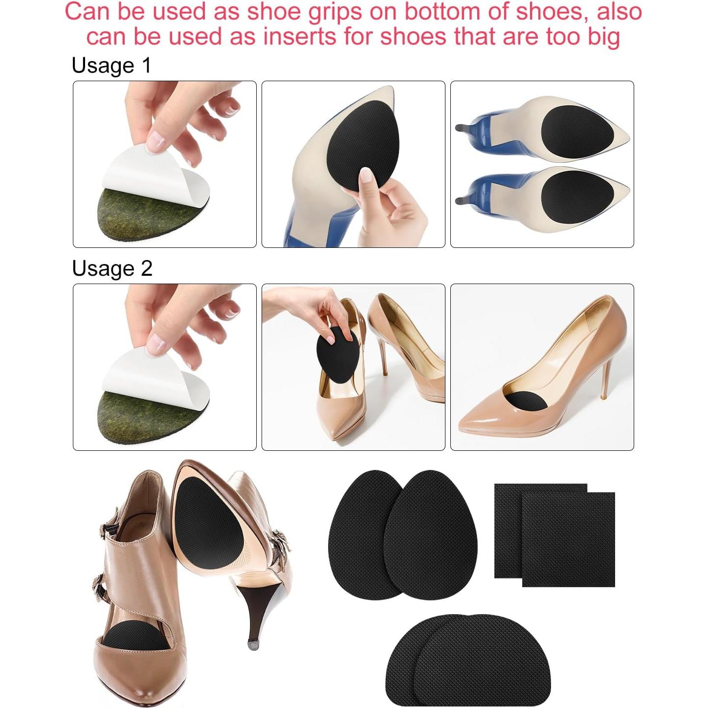 24 Almohadillas Antideslizantes para Zapatos Kaidiqi, 3 Estilos