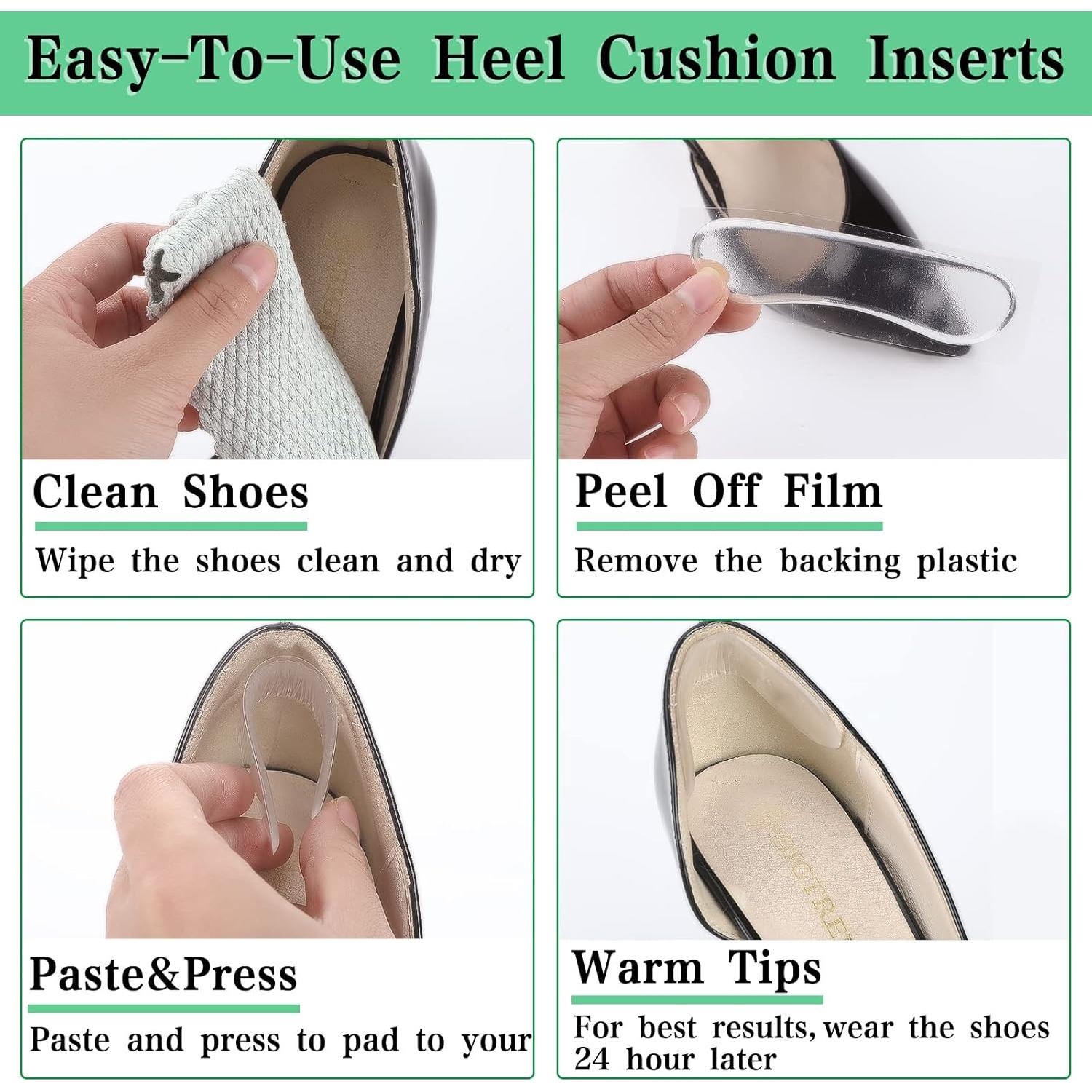 34 Piezas Inserciones de Cojín Silicona para Zapatos Jiuguva