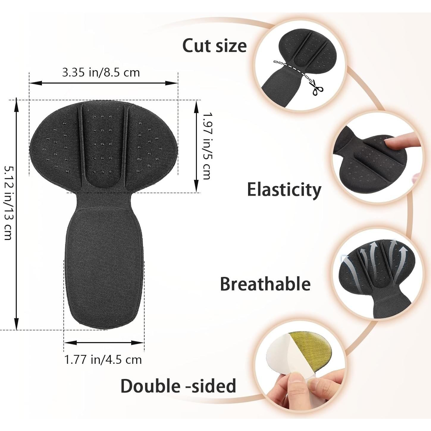 Almohadillas de Talón KoMvzyl - 4 Piezas Adhesivas Antampollas