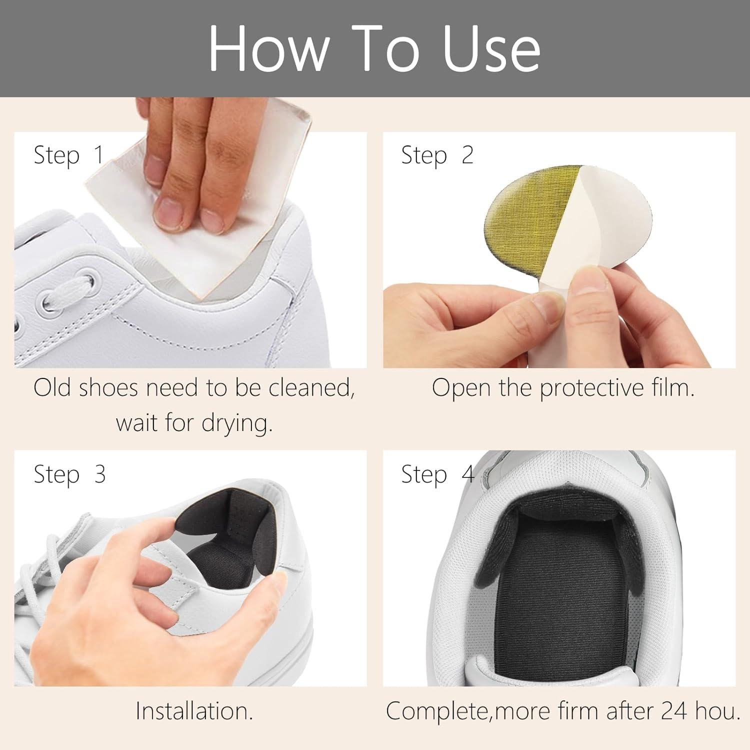 Almohadillas de Talón KoMvzyl - 4 Piezas Adhesivas Antampollas