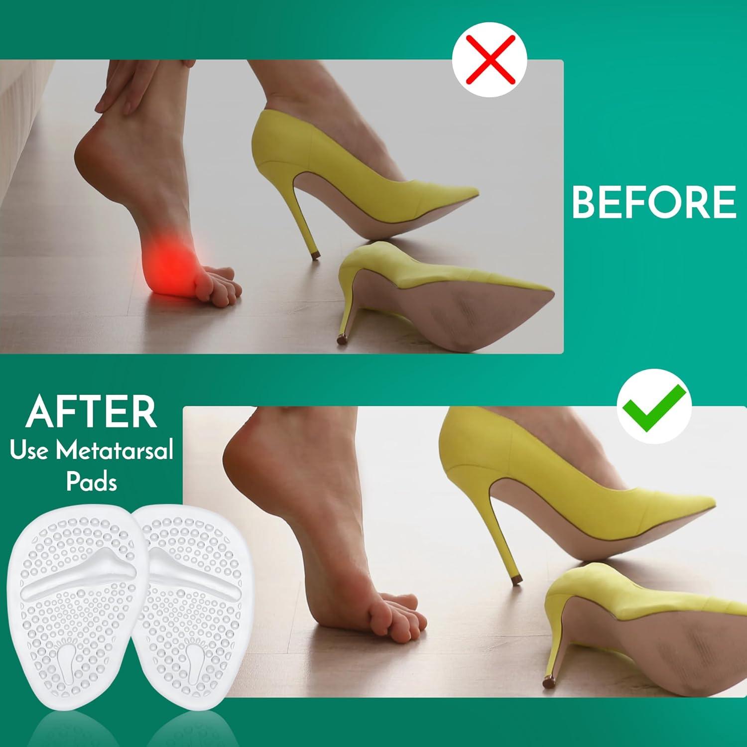 Almohadillas Metatarsales Comfwalk - 3 Pares - Transparente