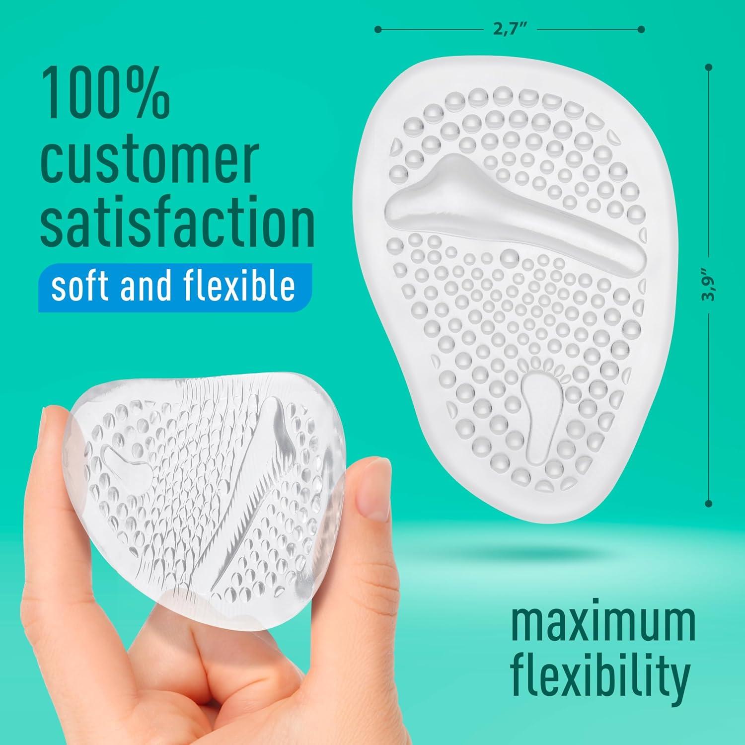 Almohadillas Metatarsales Comfwalk - 3 Pares - Transparente