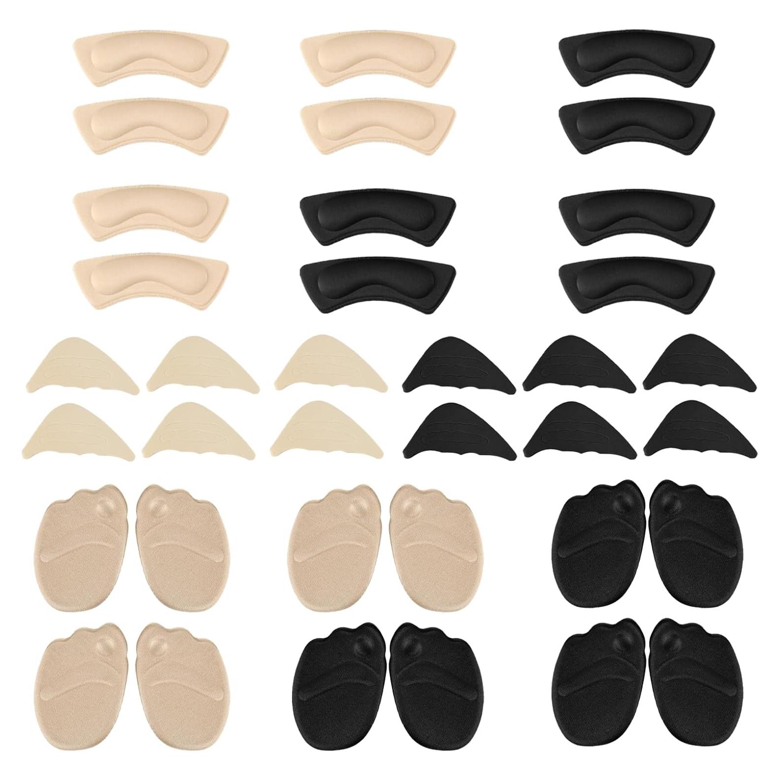18 Pares Almohadillas Talones y Dedos Mujeres QBXMY7