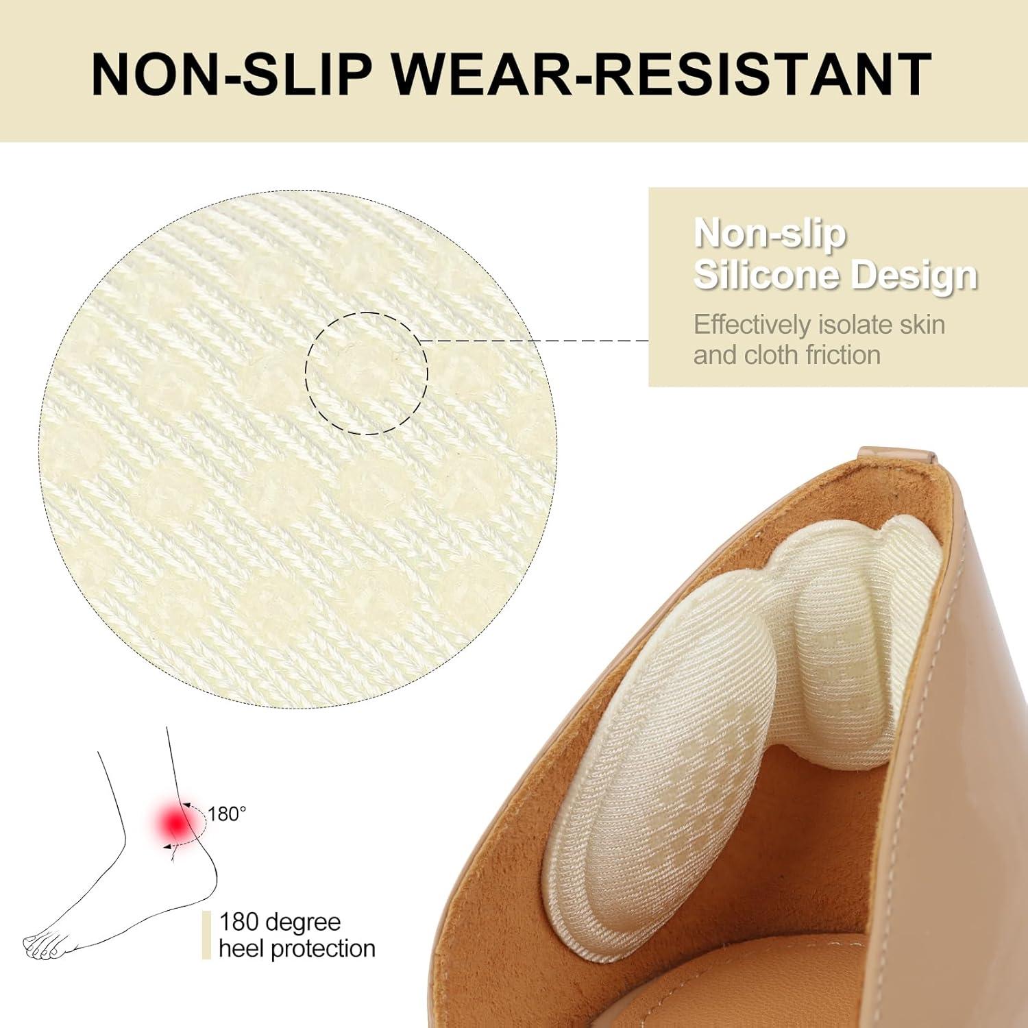 6 Pares Almohadillas para Talones Qgond - Alivio Dolor y Ampollas