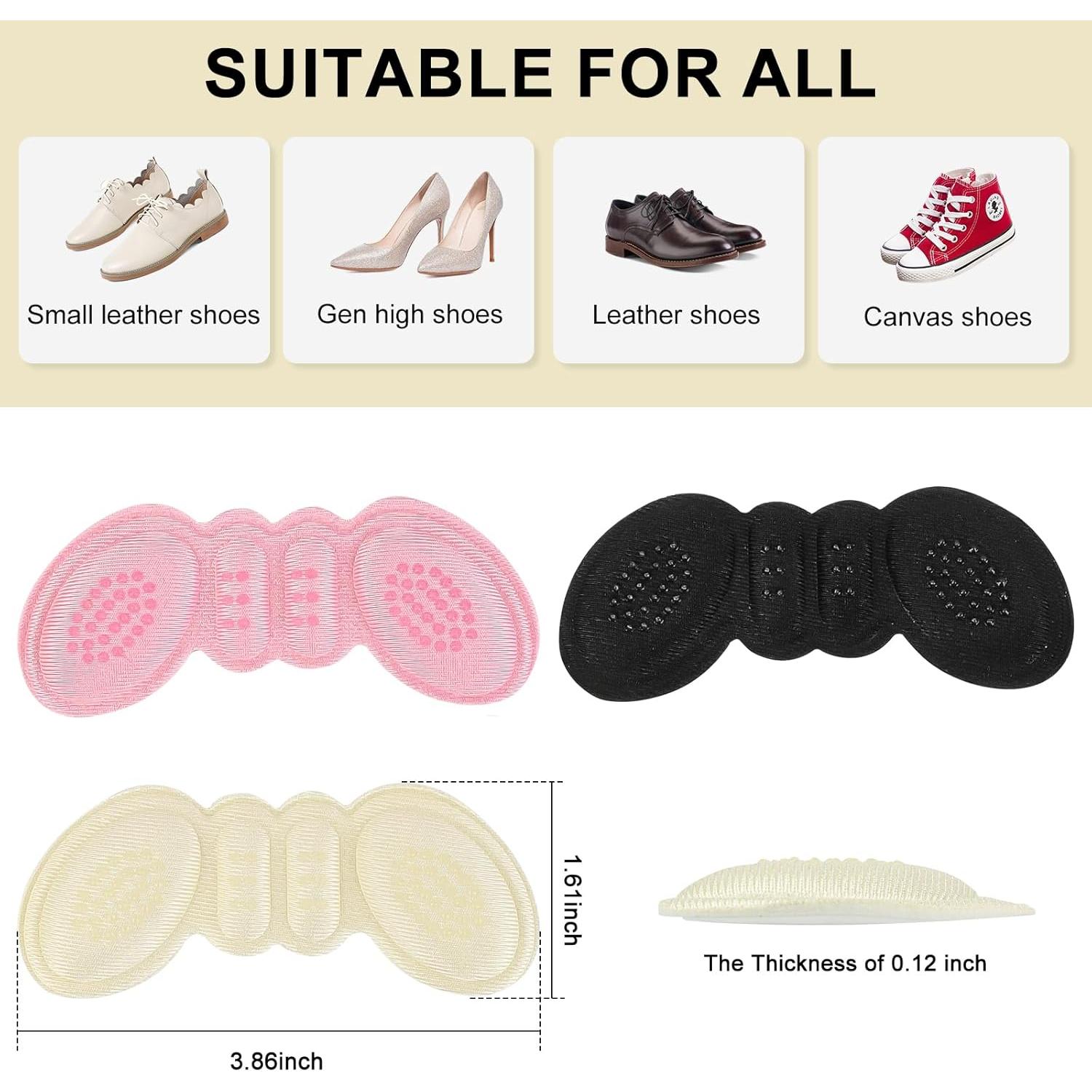 6 Pares Almohadillas para Talones Qgond - Alivio Dolor y Ampollas