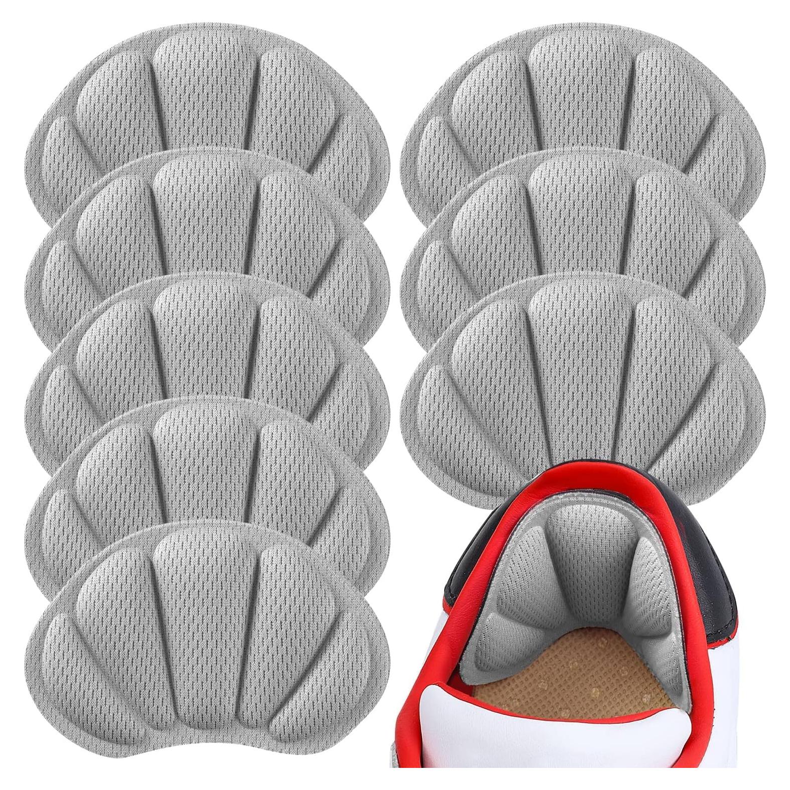 Almohadillas de Talón Huethy 8PCS Grises para Zapatos