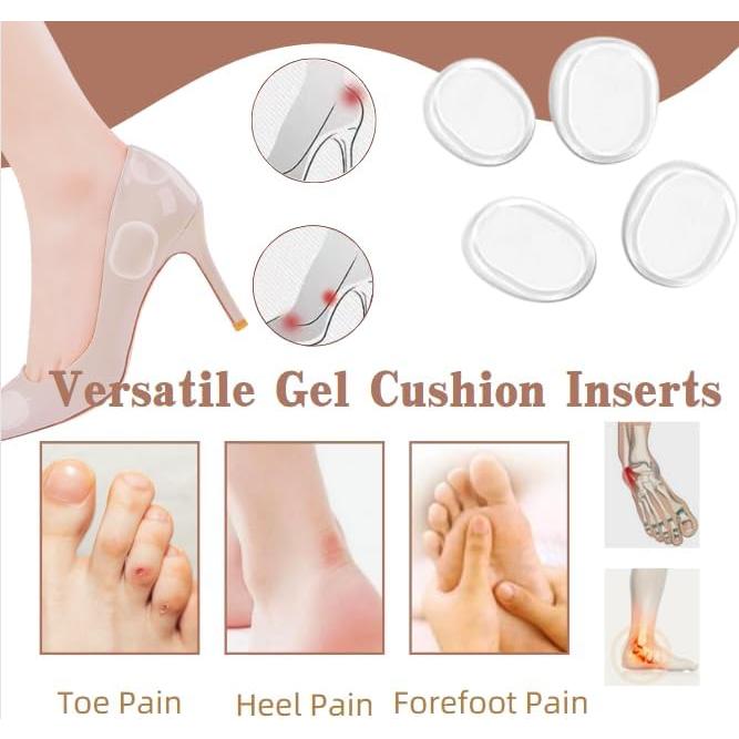 Almohadillas de Gel para Talón Eacozy - 2 Pares Unisex