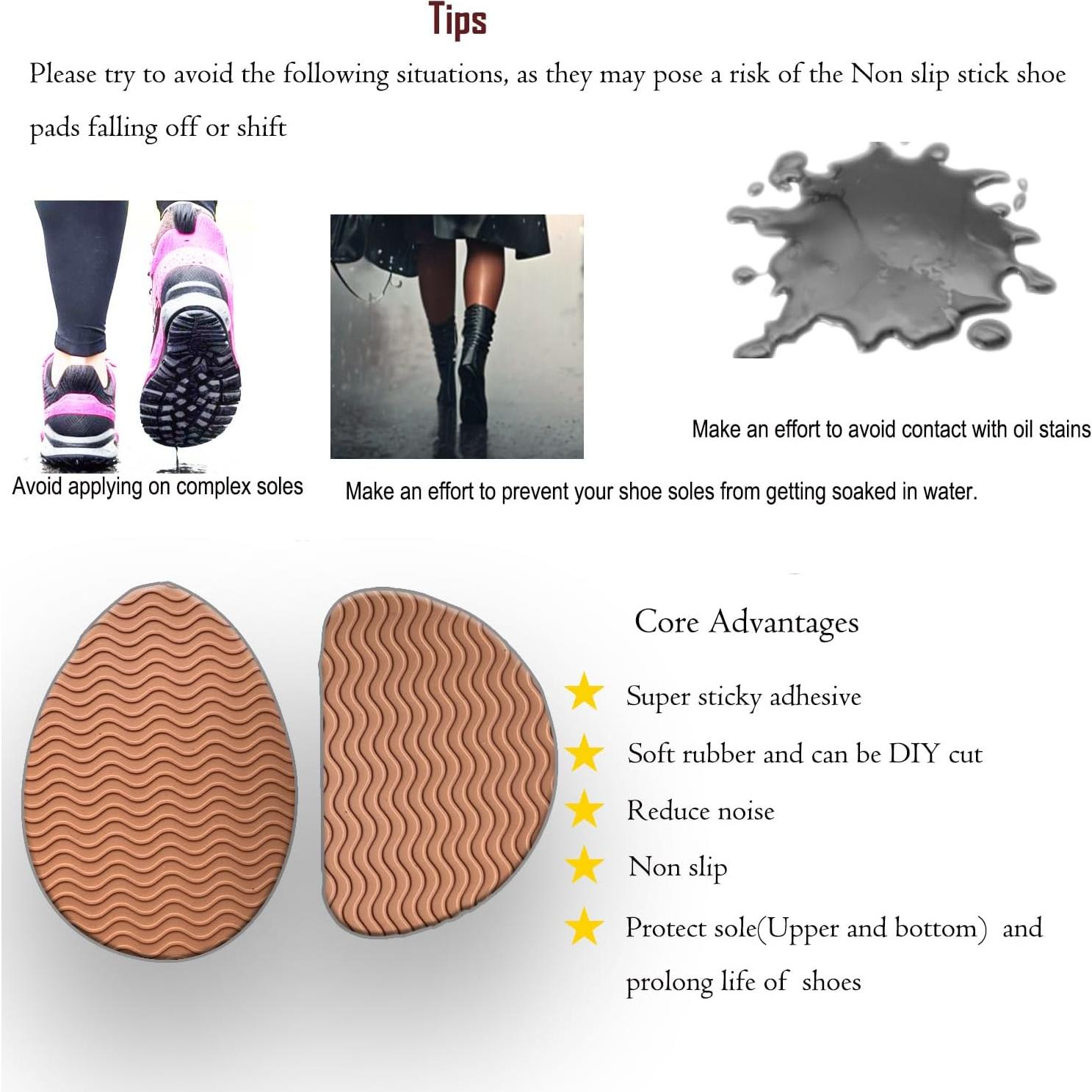 Almohadillas Antideslizantes ZBLGO para Zapatos - 6 Pares