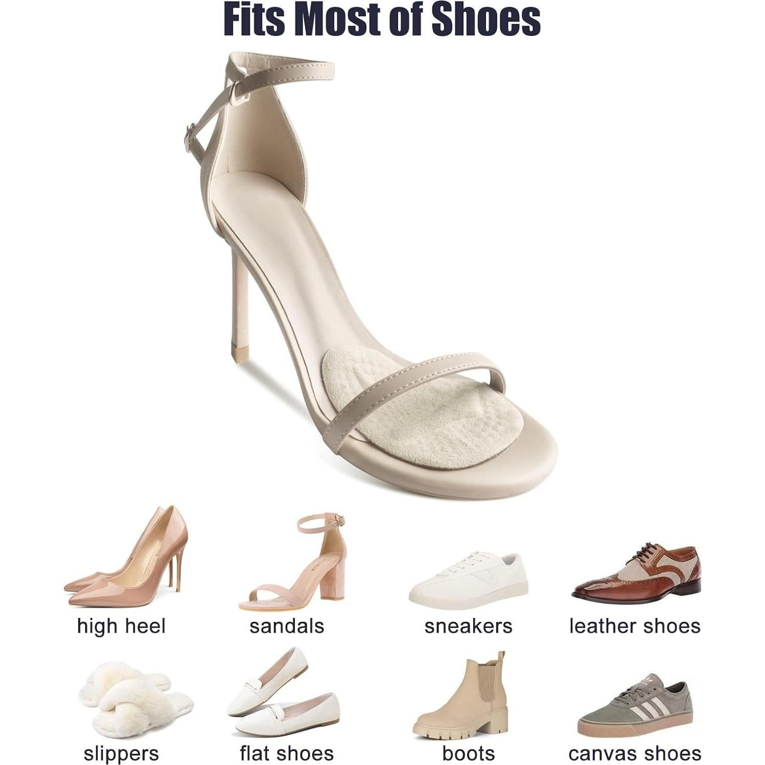 Cojines Metatarsales y Almohadillas para el Talón SIIHEA - 4 Pares