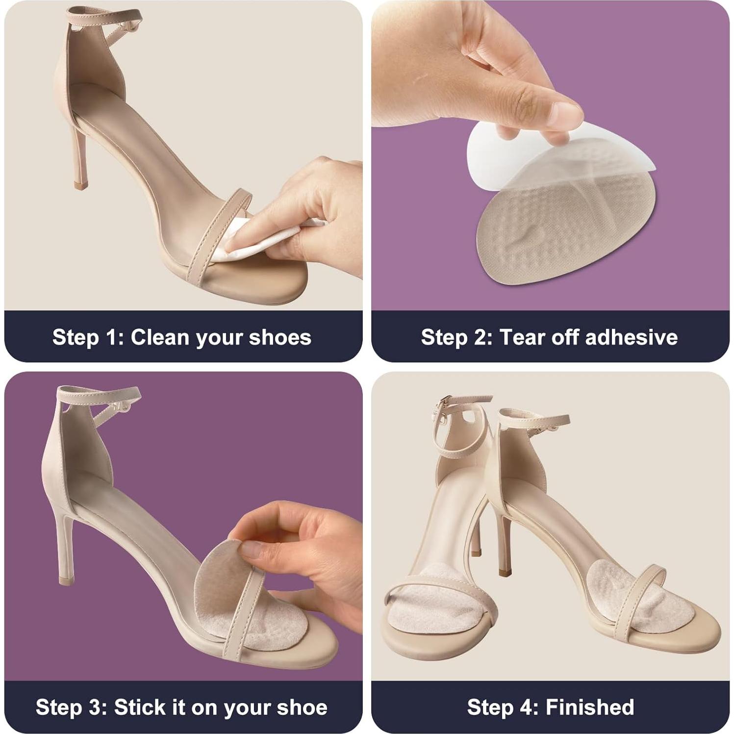 Cojines Metatarsales y Almohadillas para el Talón SIIHEA - 4 Pares