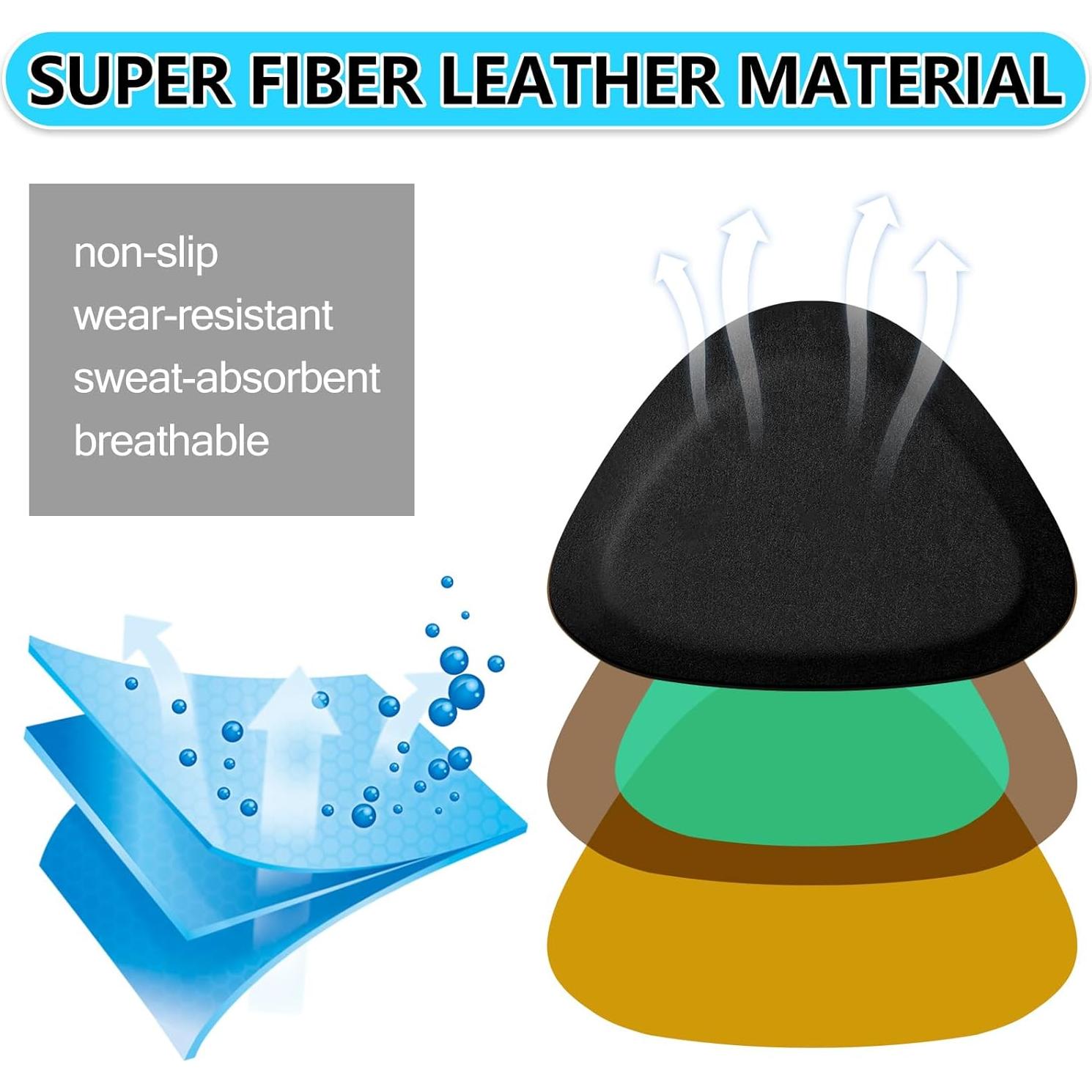 4 Pares Almohadillas de Cuero para Talón HTZNHXT - Alivio Dolor