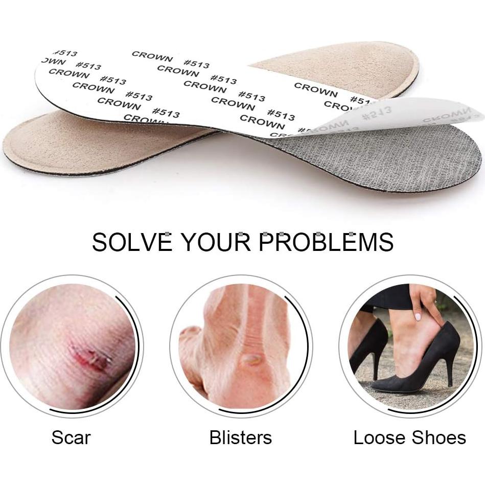 Insertos para Talón Dr. Foot Antideslizantes Beige y Negro