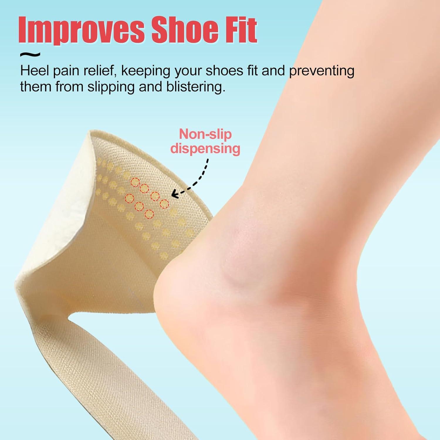 Almohadillas para Talones Phixbear - 4 Pares, Alivio Dolor y Ajuste