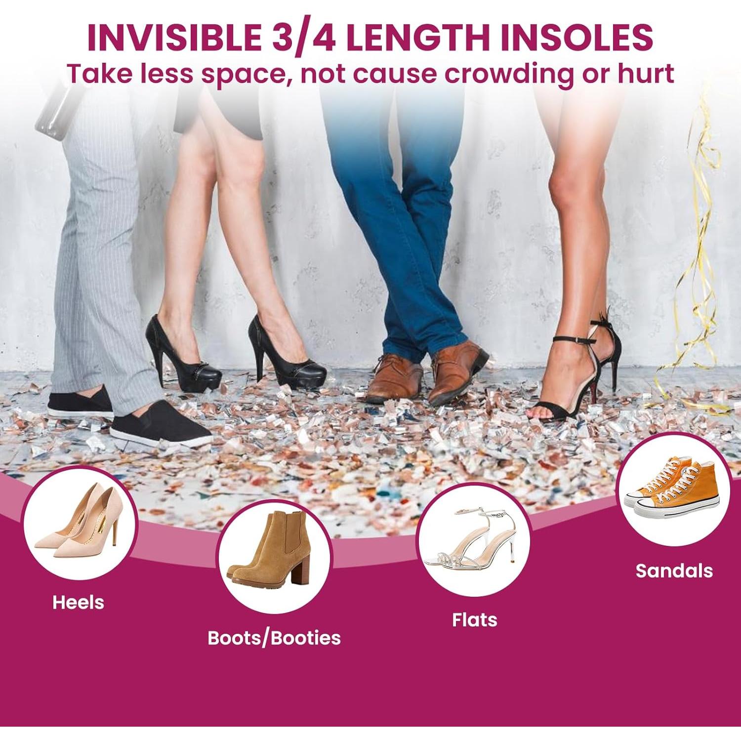 Inserciones para Tacones Altos Bukihome - Plantillas 3/4 Beige