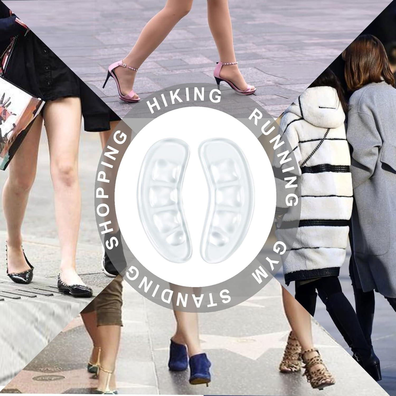 Almohadillas Metatarsales GQTJP para Tacones - 3 Pares Transparentes