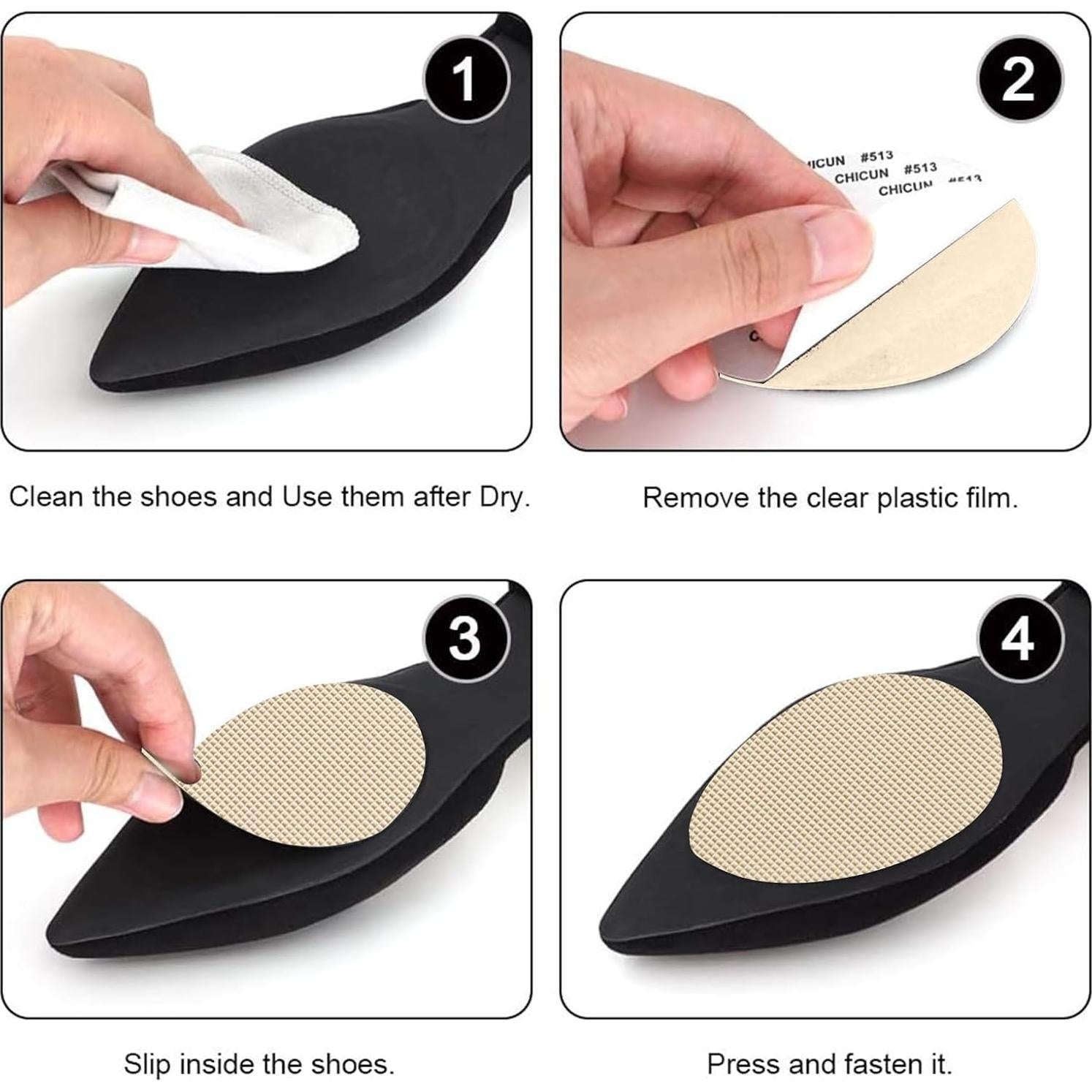 Almohadillas Antideslizantes para Zapatos Egowry - 2 Beige