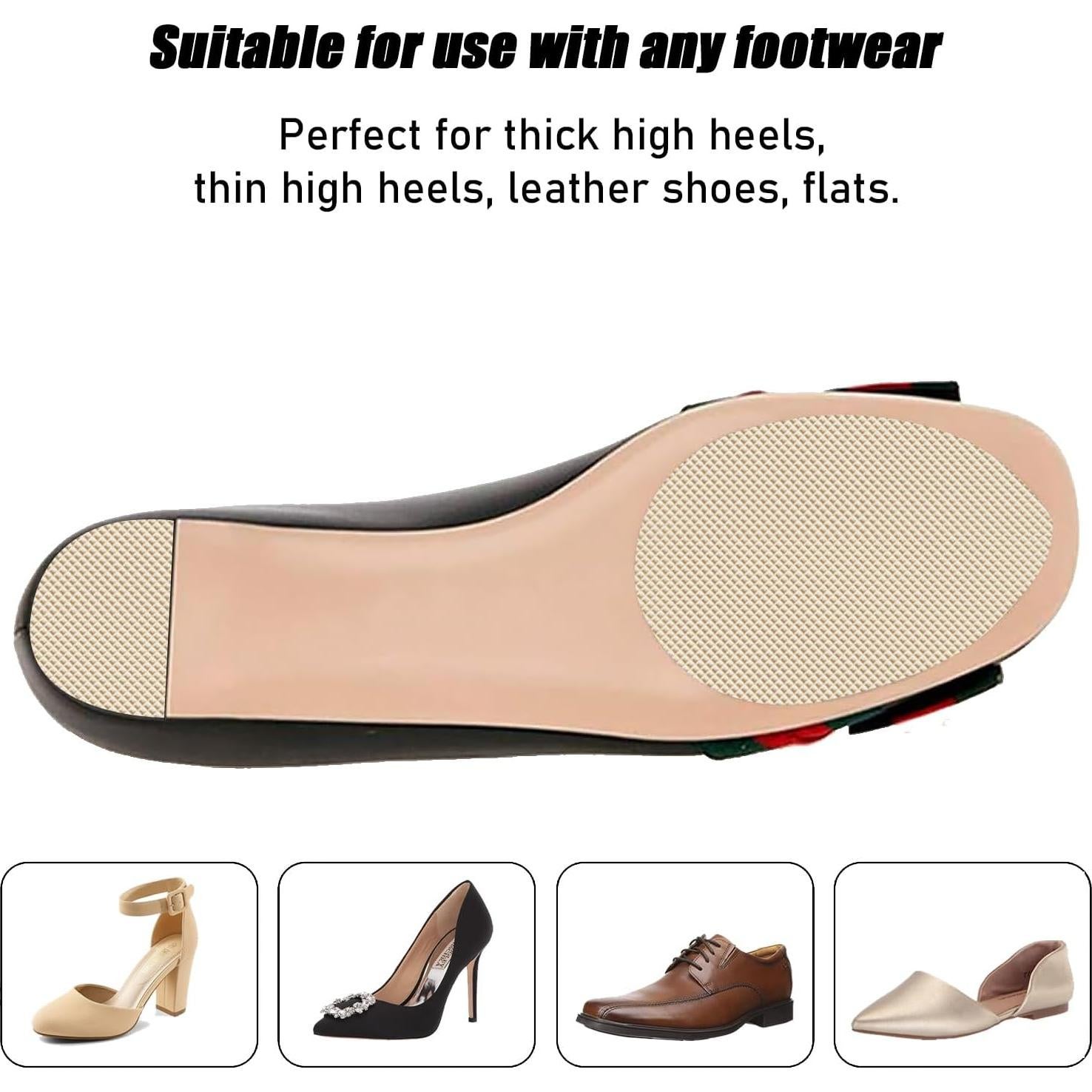 Almohadillas Antideslizantes para Zapatos Egowry - 2 Beige