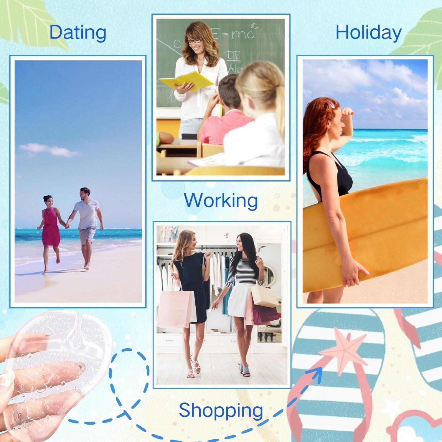 Almohadillas Metatarsales de Gel Xingfeng - 2 Pares Antideslizantes