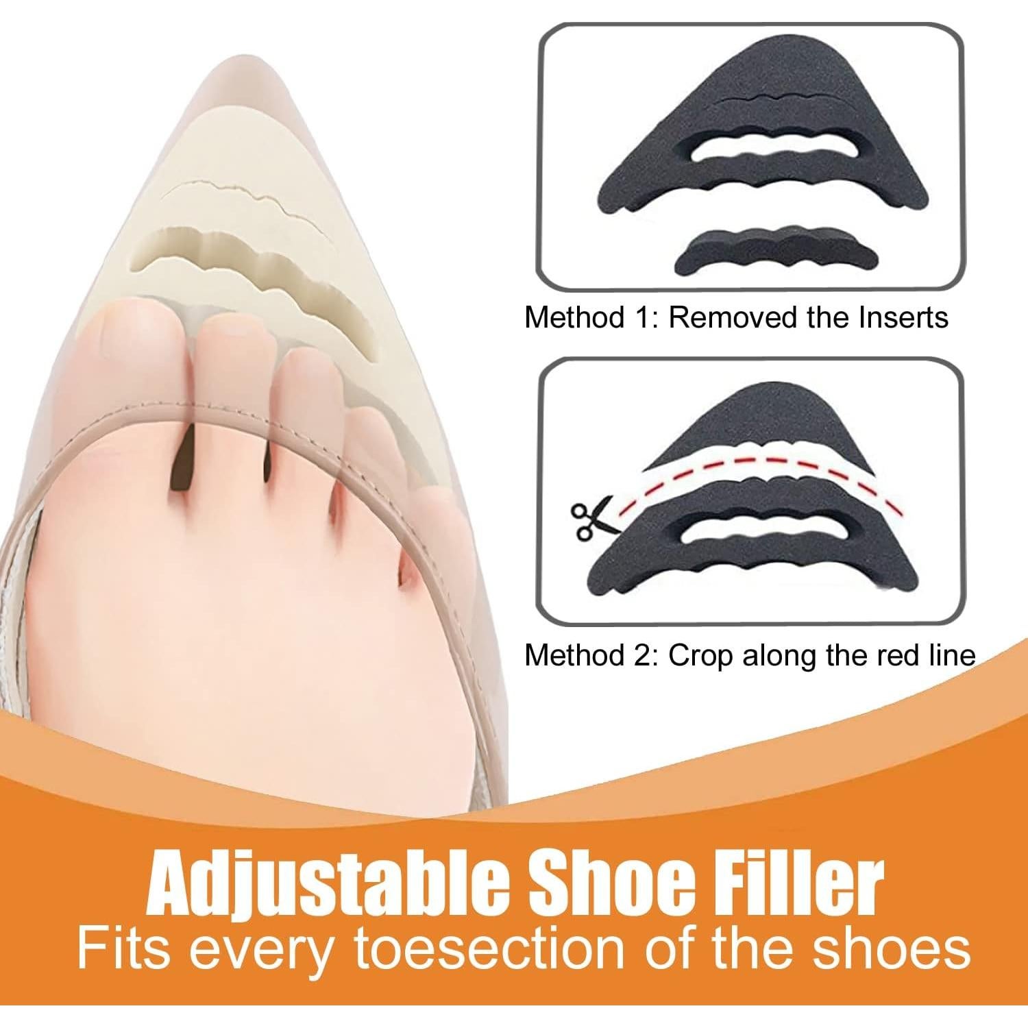 Relleno de Talón y Dedos para Zapatos de Mujeres LHHXX33 - 16 Pairs