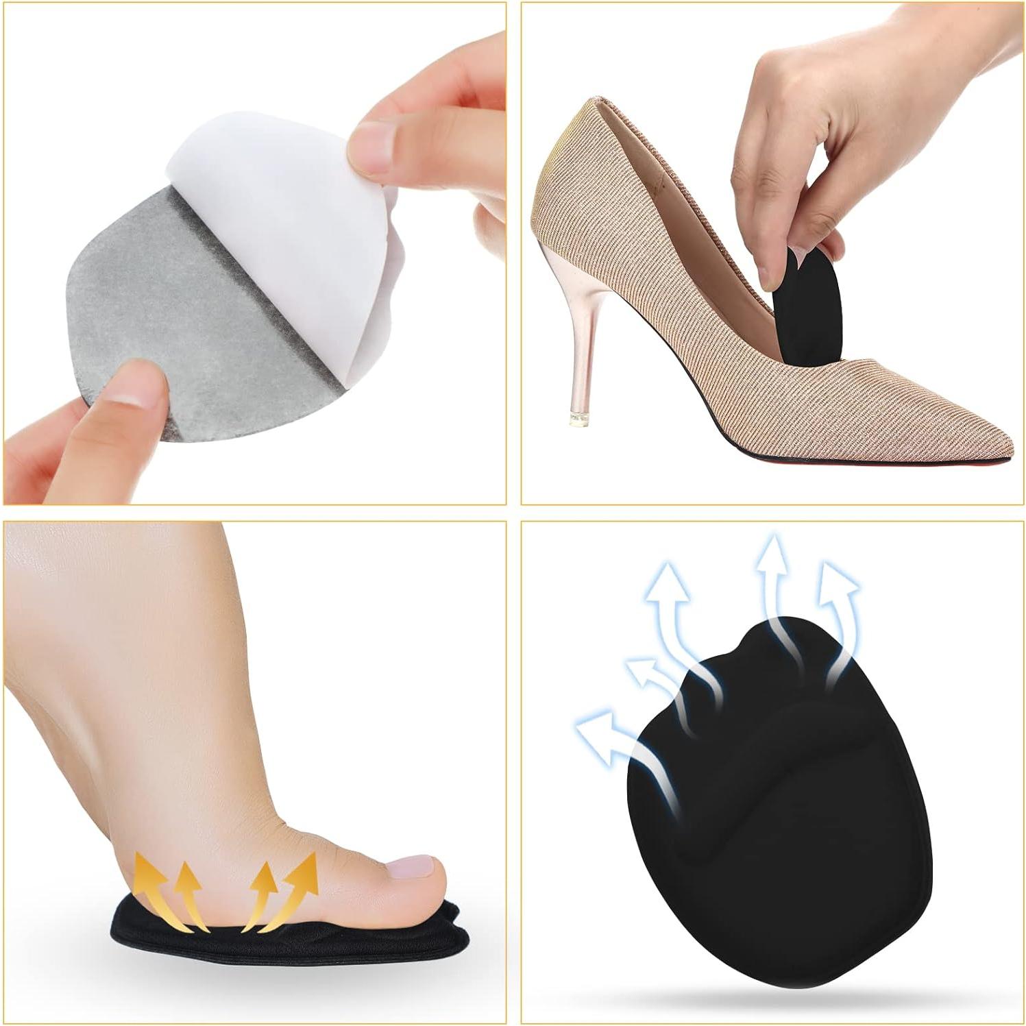 Geyoga Almohadillas para Talones y Dedos - 12 Pares Ajustables