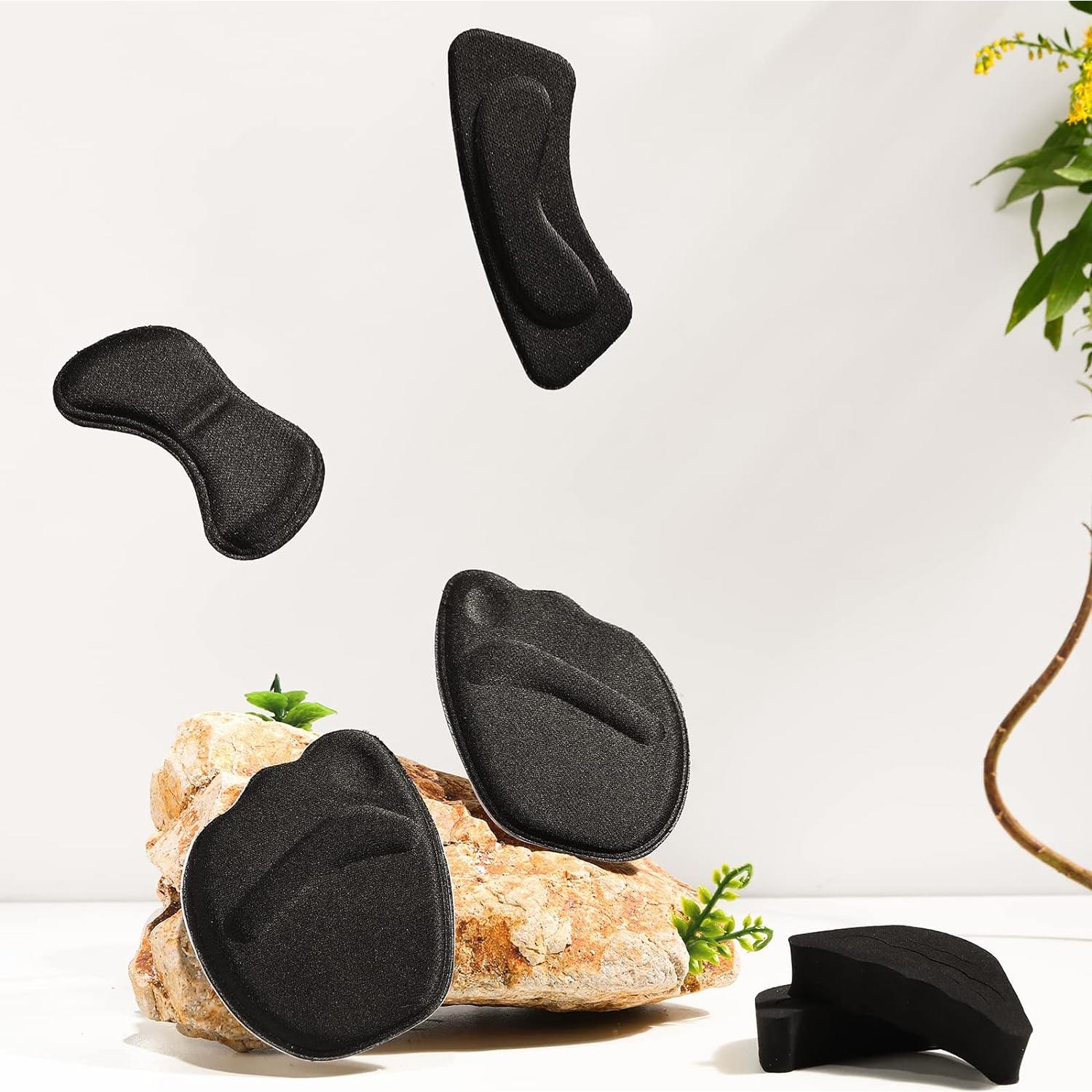 Geyoga Almohadillas para Talones y Dedos - 12 Pares Ajustables