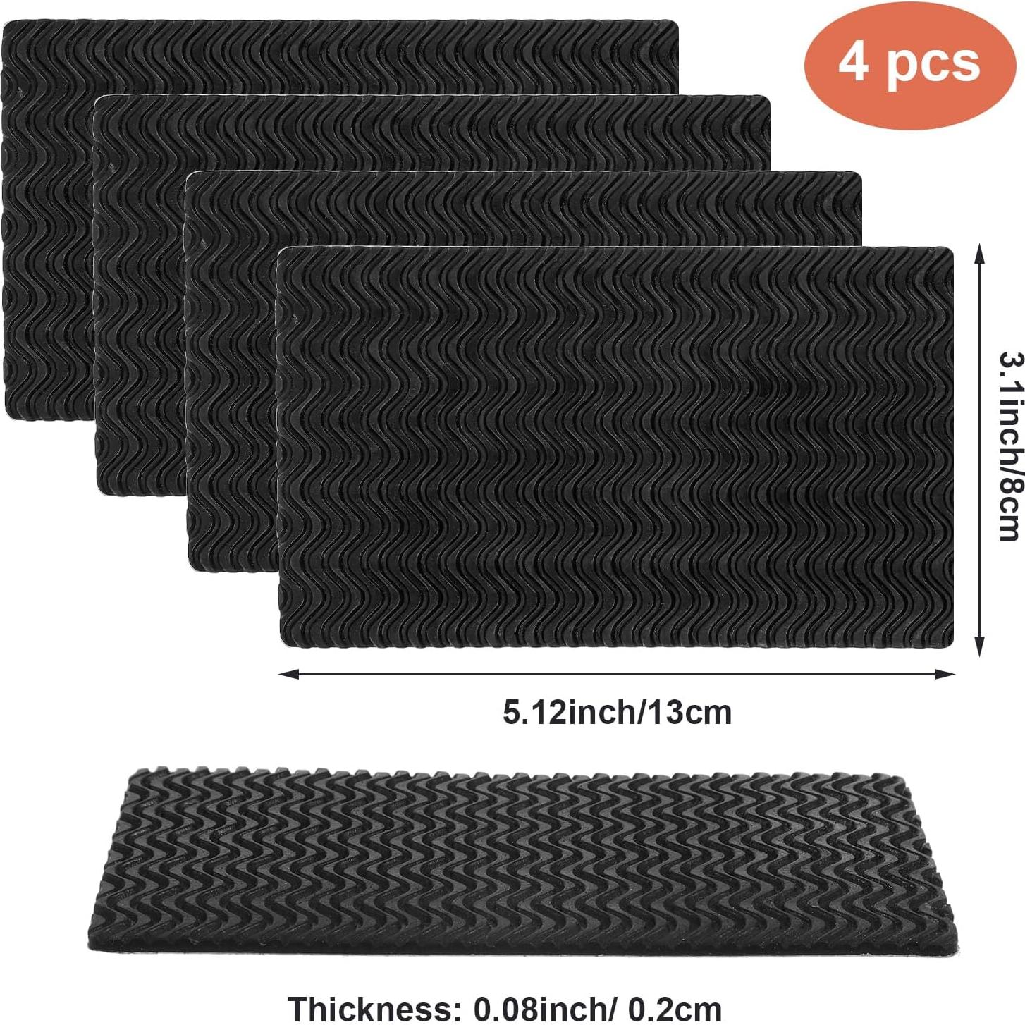 Kit de Reparación de Tacones de Zapatos Qianyu 4 Pcs Antideslizante