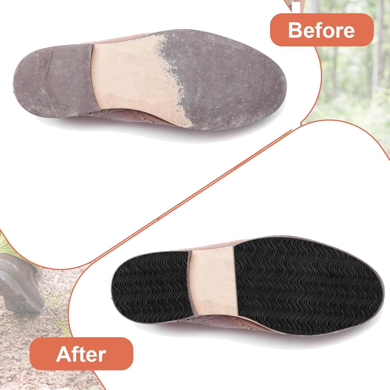 Kit de Reparación de Tacones de Zapatos Qianyu 4 Pcs Antideslizante