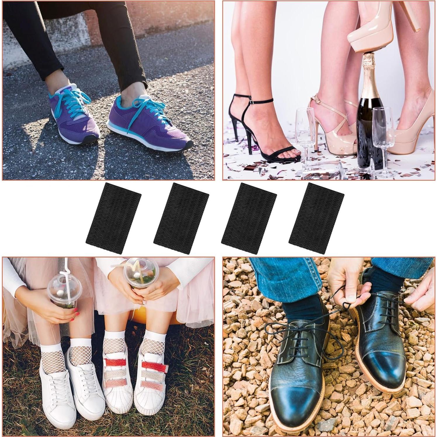 Kit de Reparación de Tacones de Zapatos Qianyu 4 Pcs Antideslizante