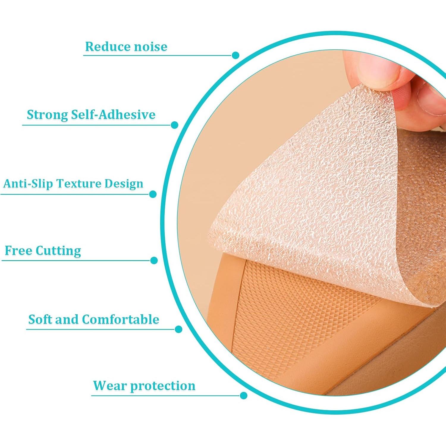 6 Protectores Antideslizantes para Tacones TORIHIKI 10.16x24.89cm