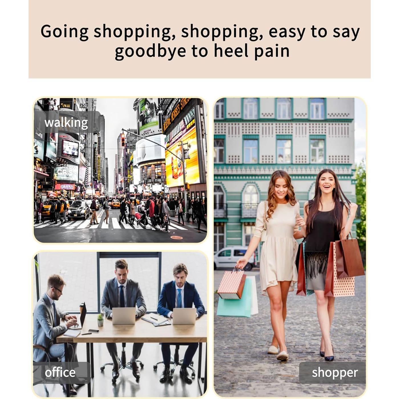 Almohadillas para Talones IOFLIGGA - 4 Pares Antideslizantes