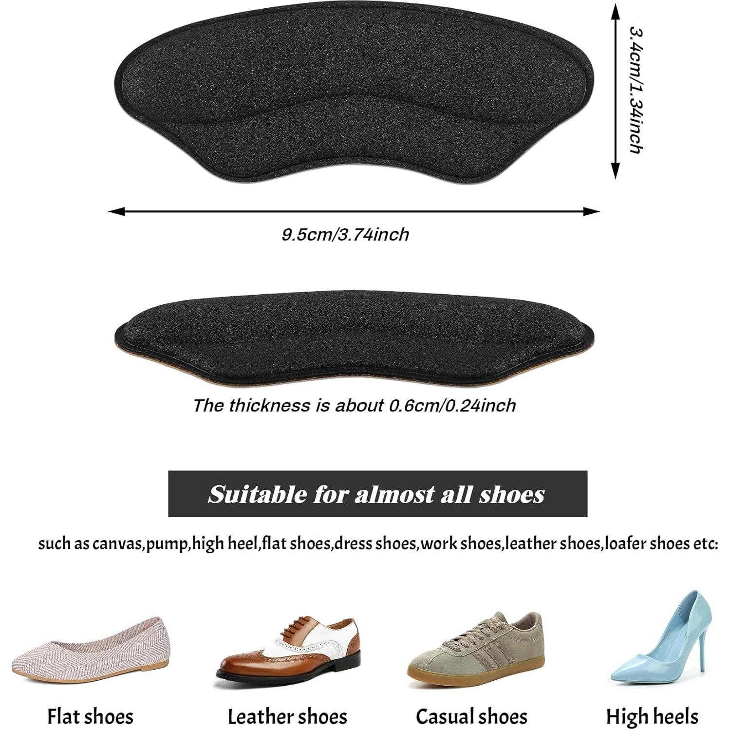 Almohadillas para Talones BIGIICO - 4 Pares Alivio Dolor