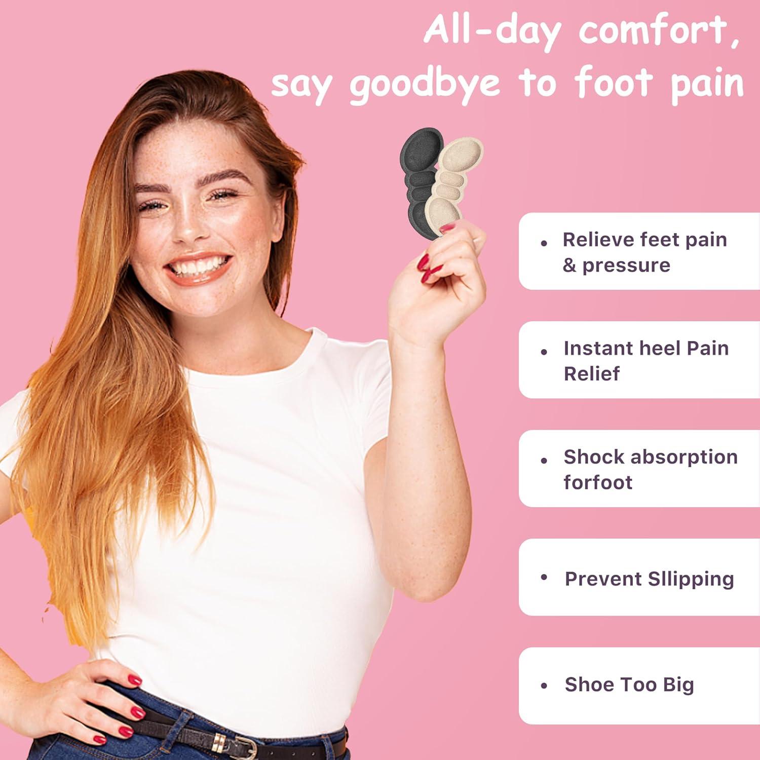 Almohadillas para Talones Mickee - 4 Pares Antideslizantes