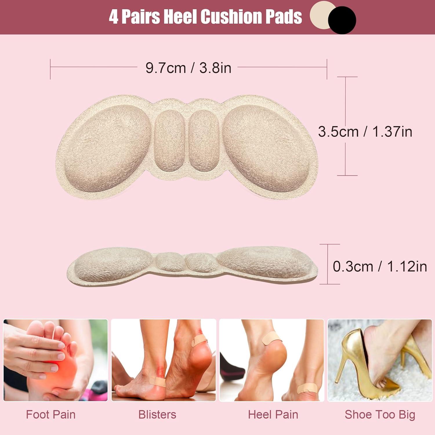 Almohadillas para Talones Mickee - 4 Pares Antideslizantes