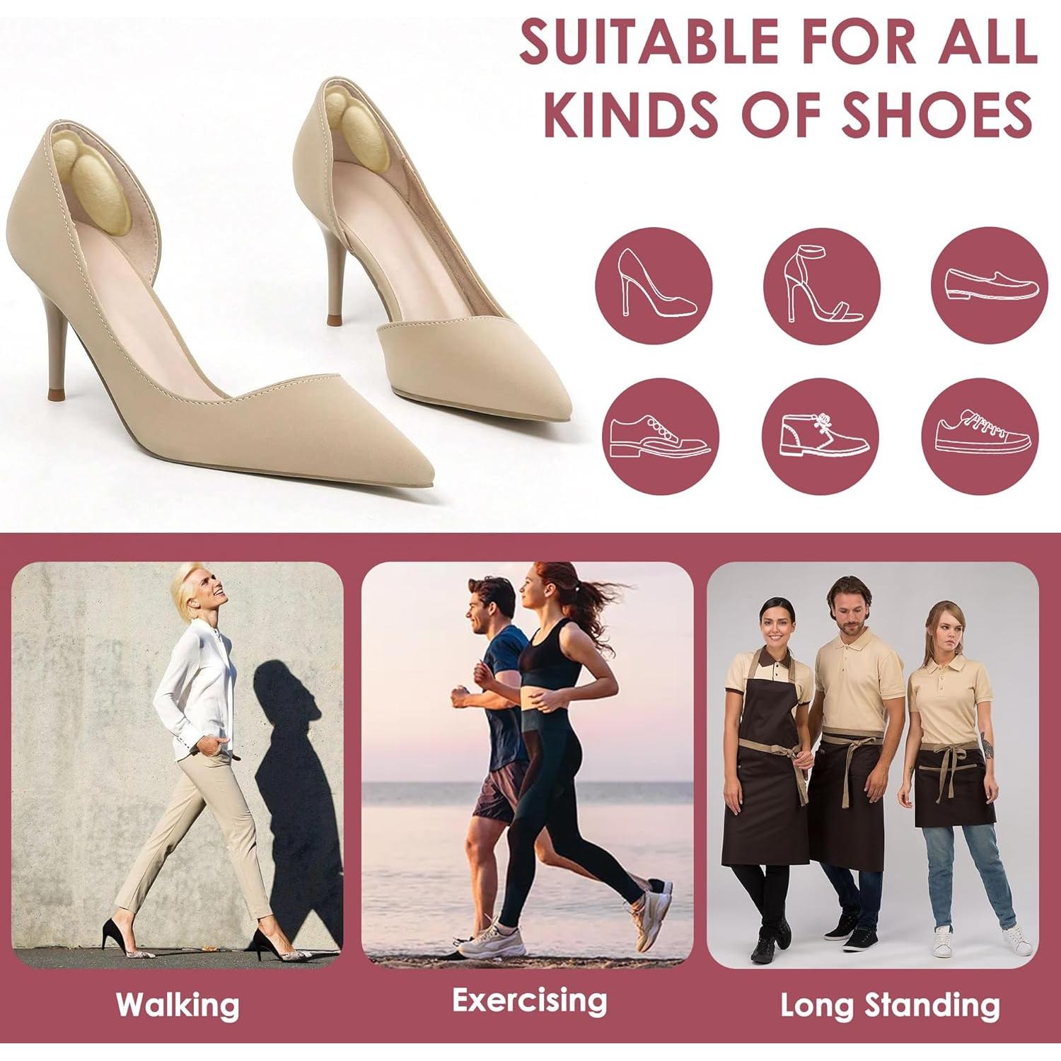 Almohadillas para Talones Mickee - 4 Pares Antideslizantes