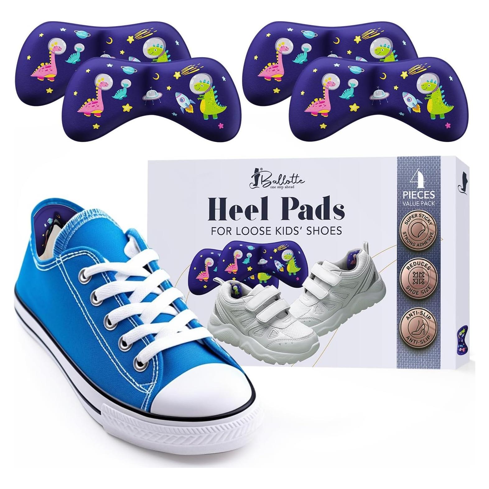 Almohadillas de Talón Ballotte para Niños - 4 Piezas, Antideslizantes