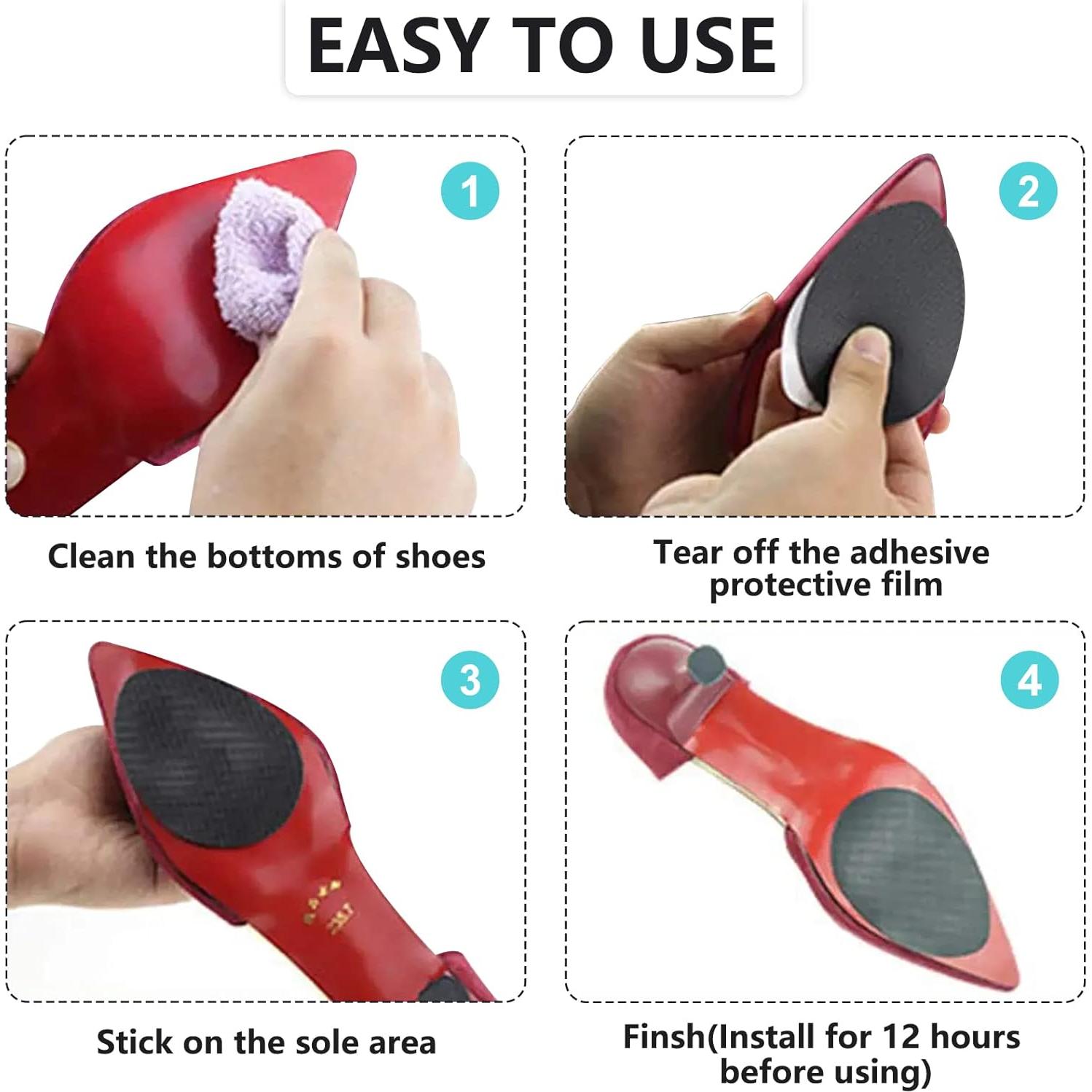 24 Piezas Almohadillas Antideslizantes para Zapatos Hongchuanglai