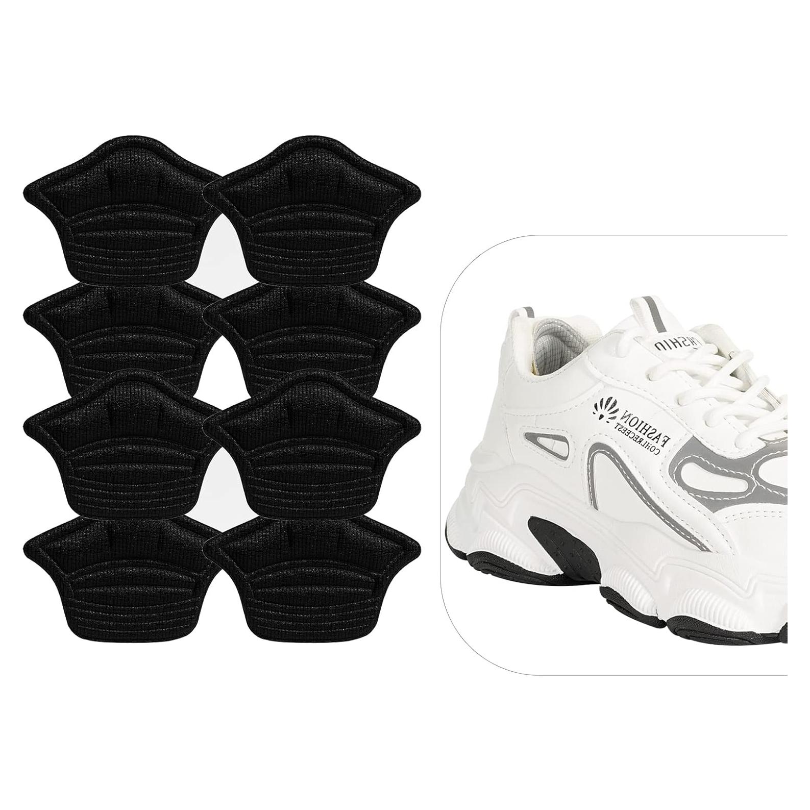 4 Almohadillas para Talón FootJKYX - Inserciones Adhesivas Negras