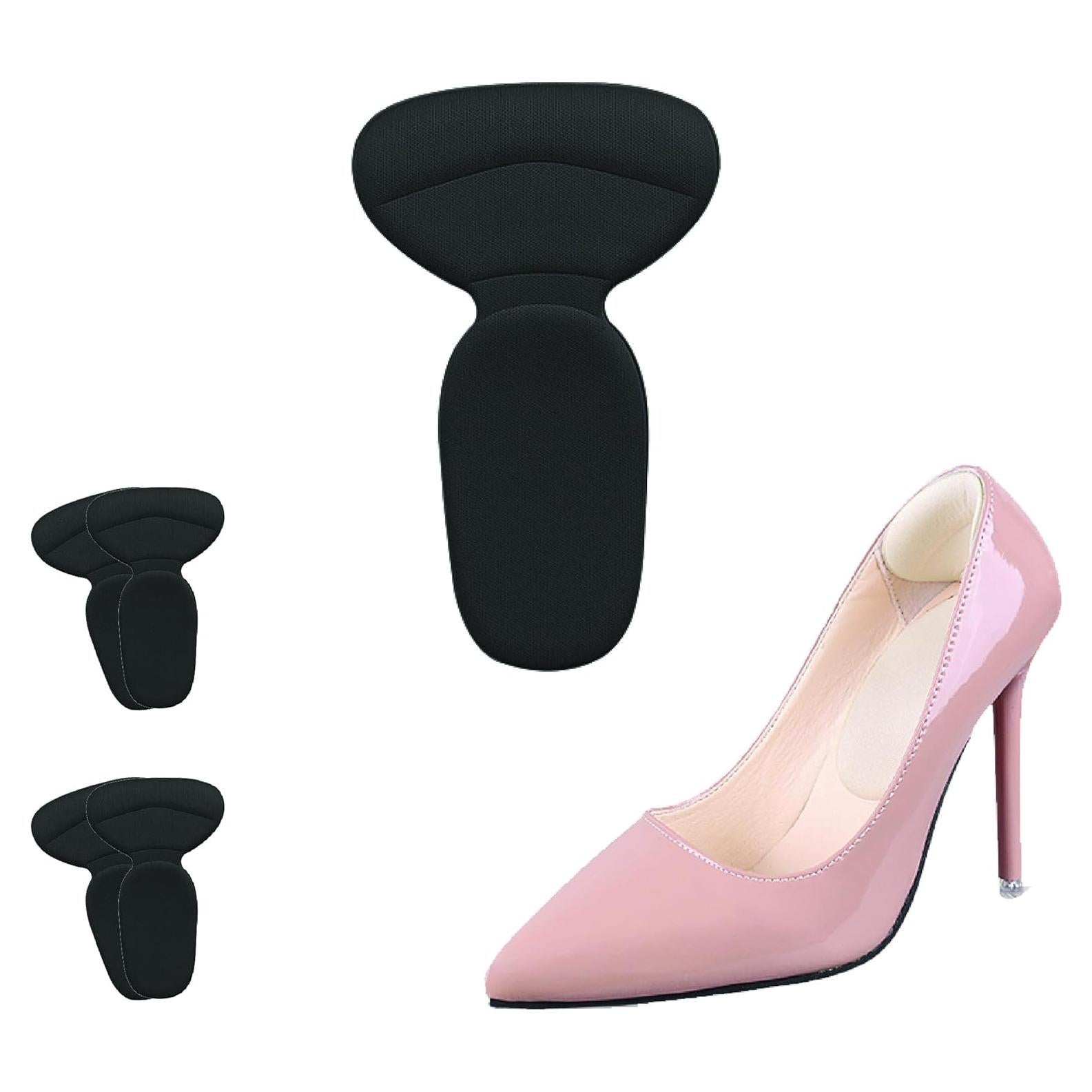 Protectores de Talón de Esponja Suave Comfwalk - 2 Pares Negros