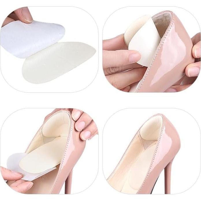 Protectores de Talón de Esponja Suave Comfwalk - 2 Pares Negros